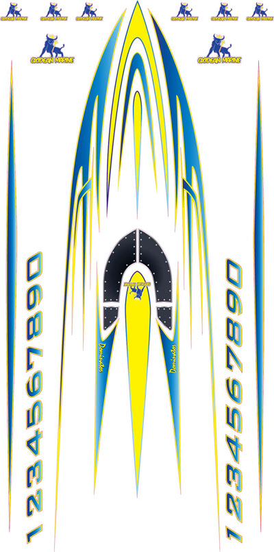 Oxidean Marine Dominator Yellow and Blue