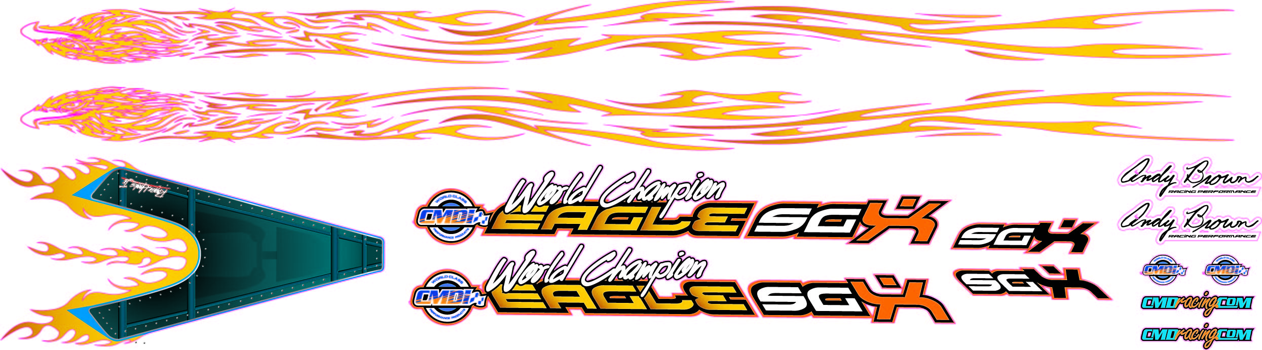 Eagle SG Series Fire Eagle Decal Set