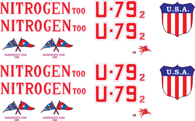 Nitrogen Too 1/8th Scale Decal Set