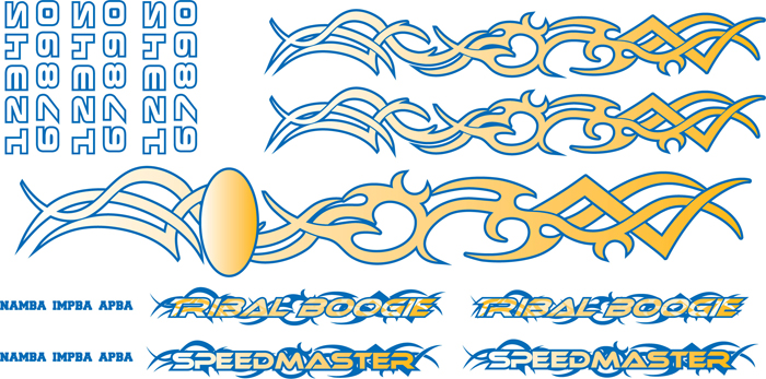 Tribal Boogie Decal Set