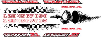(image for) Scream Racer Decal Set