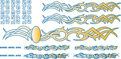 (image for) Tribal Boogie Decal Set